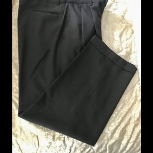 Men’s slacks grey black  36x30 4 pockets  wool dry clean only great shape